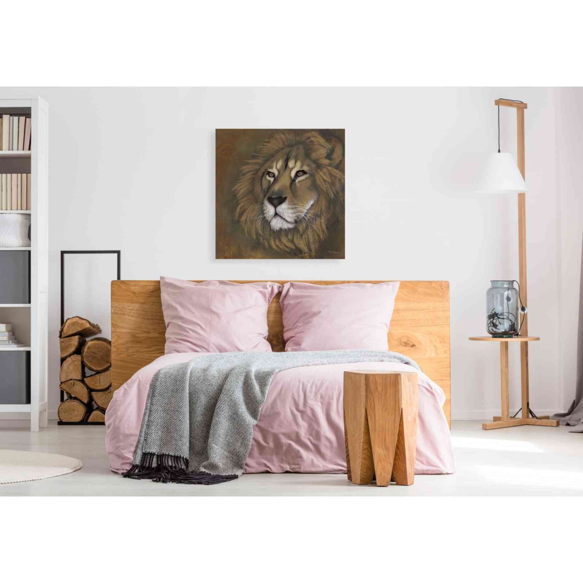 'The King Has Returned' by Britt Hallowell, Canvas Wall Art,37 x 37