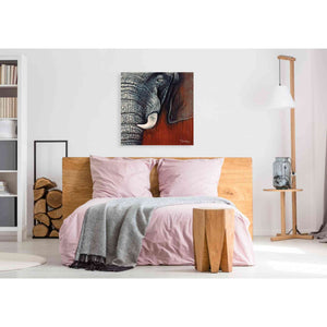 'Revering Tembo' by Britt Hallowell, Canvas Wall Art,37 x 37