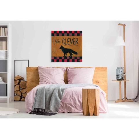 Image of 'Be Clever' by Britt Hallowell, Canvas Wall Art,37 x 37