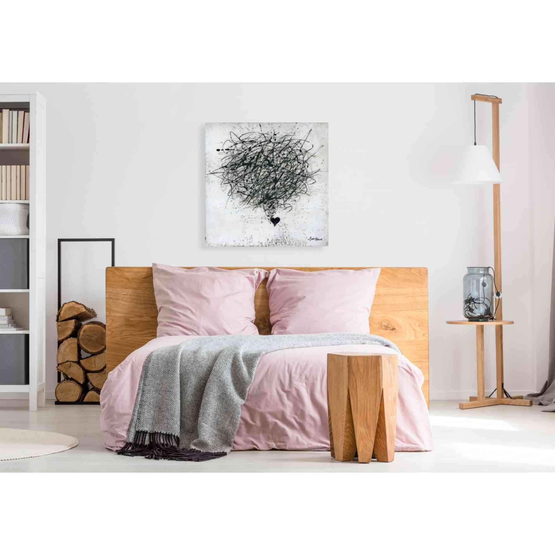 'Crazy Love' by Britt Hallowell, Canvas Wall Art,37 x 37