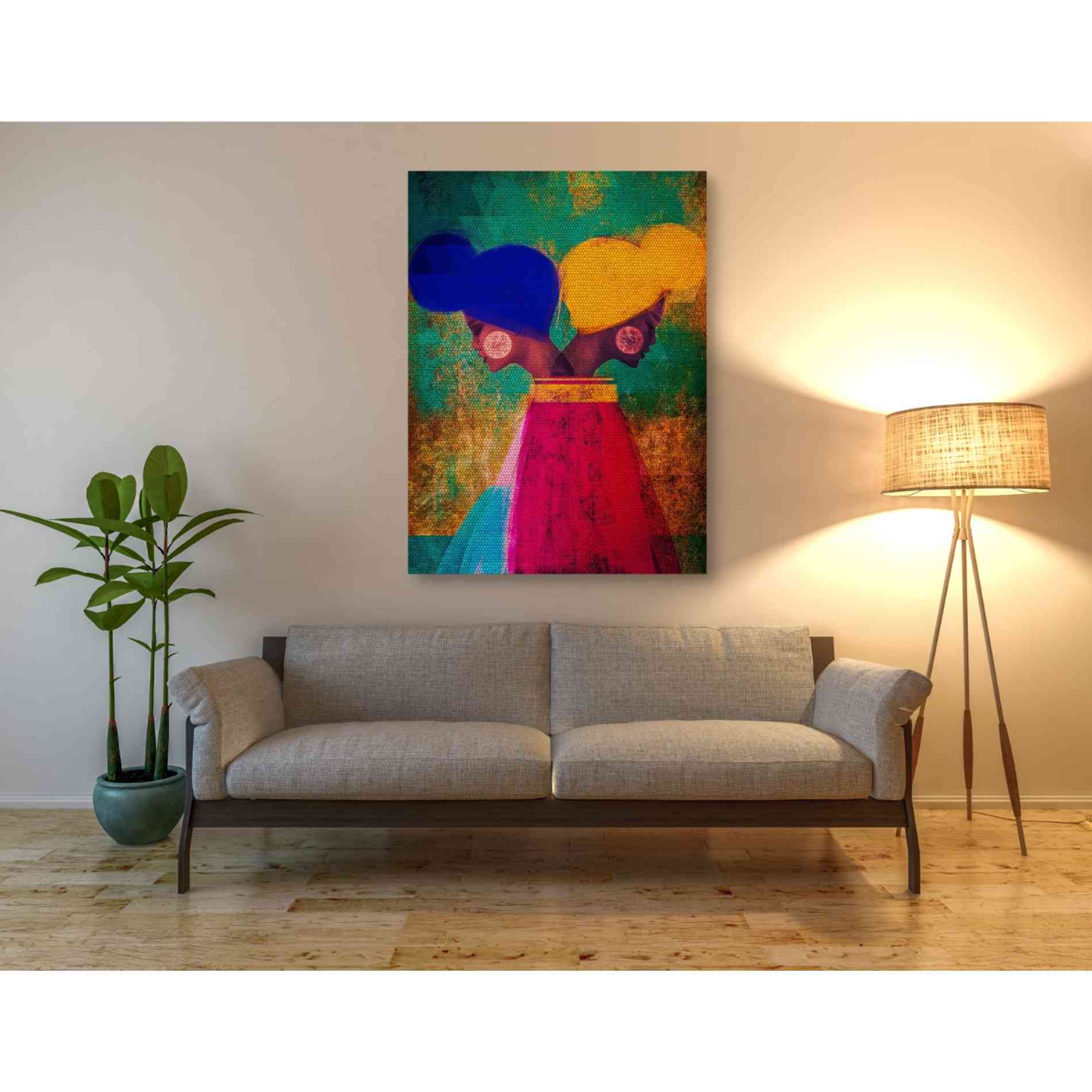 'Easy Ease (Vibrant)' by Erin K Robinson, Giclee Canvas Wall Art