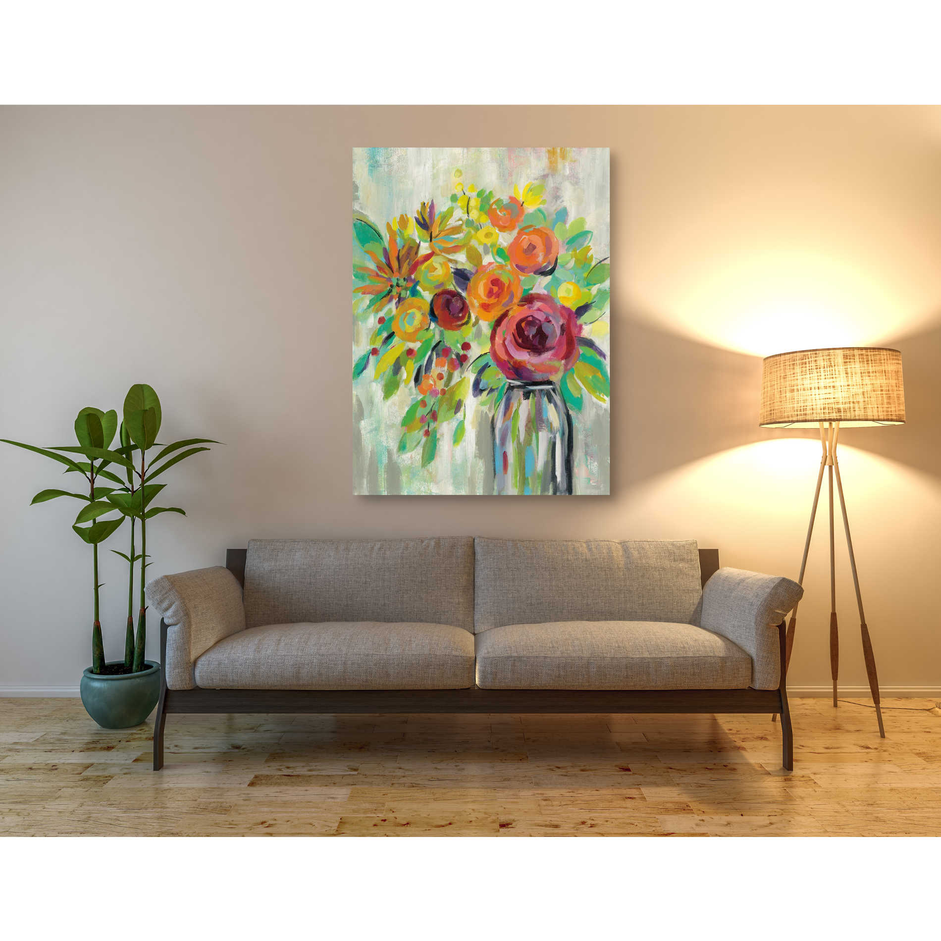 'Flower Still Life II' by Silvia Vassileva, Canvas Wall Art,40 x 54