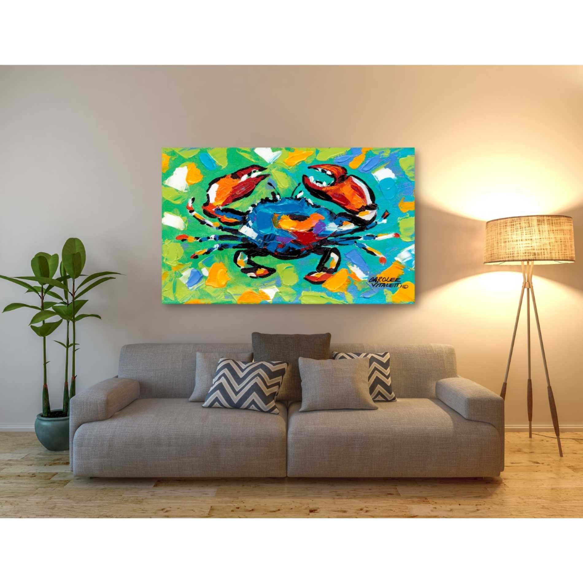'Seaside Crab II' by Carolee Vitaletti, Giclee Canvas Wall Art