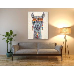 'Hippie Llama I' by Carolee Vitaletti, Giclee Canvas Wall Art