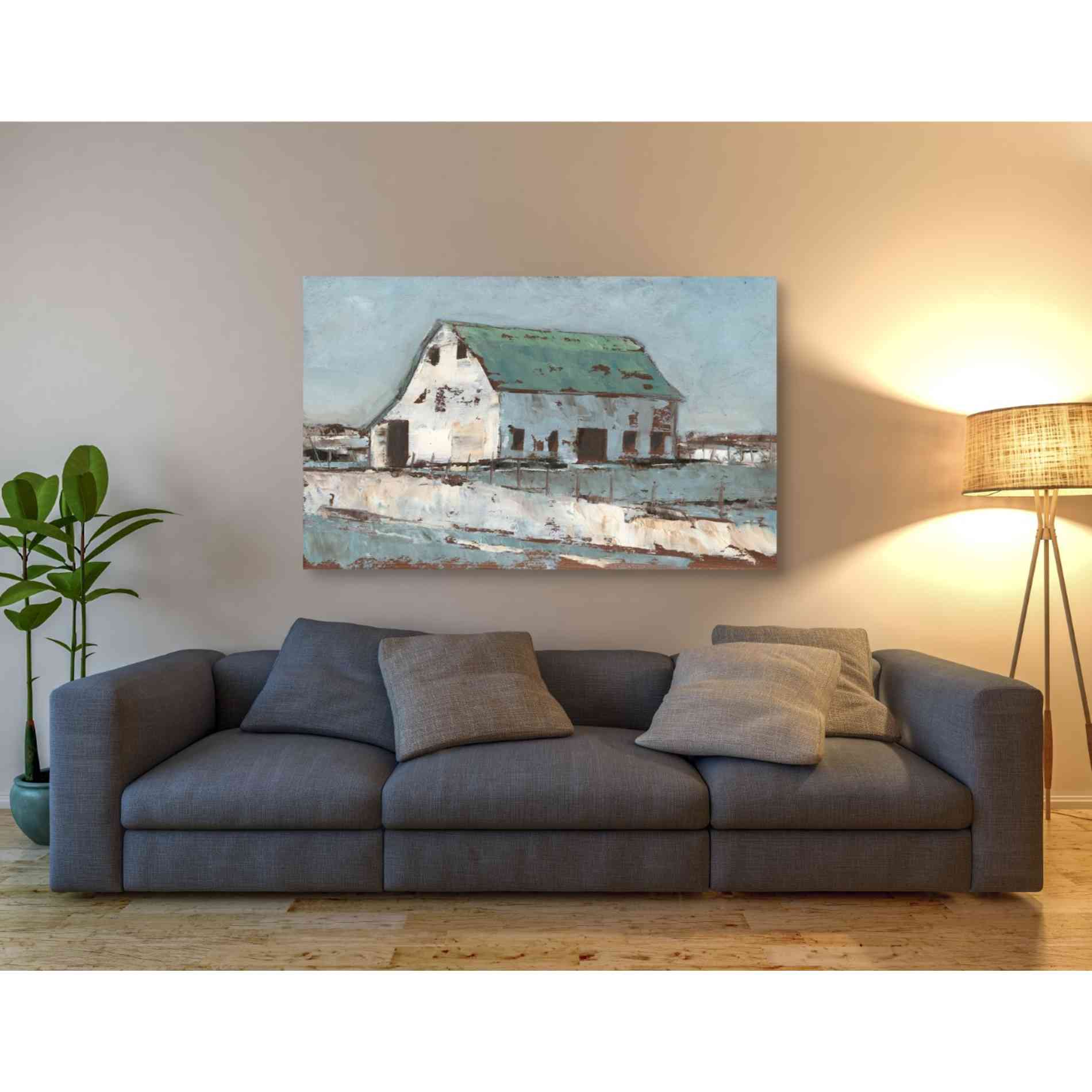 'Plein Air Barn II' by Ethan Harper Canvas Wall Art,54 x 40