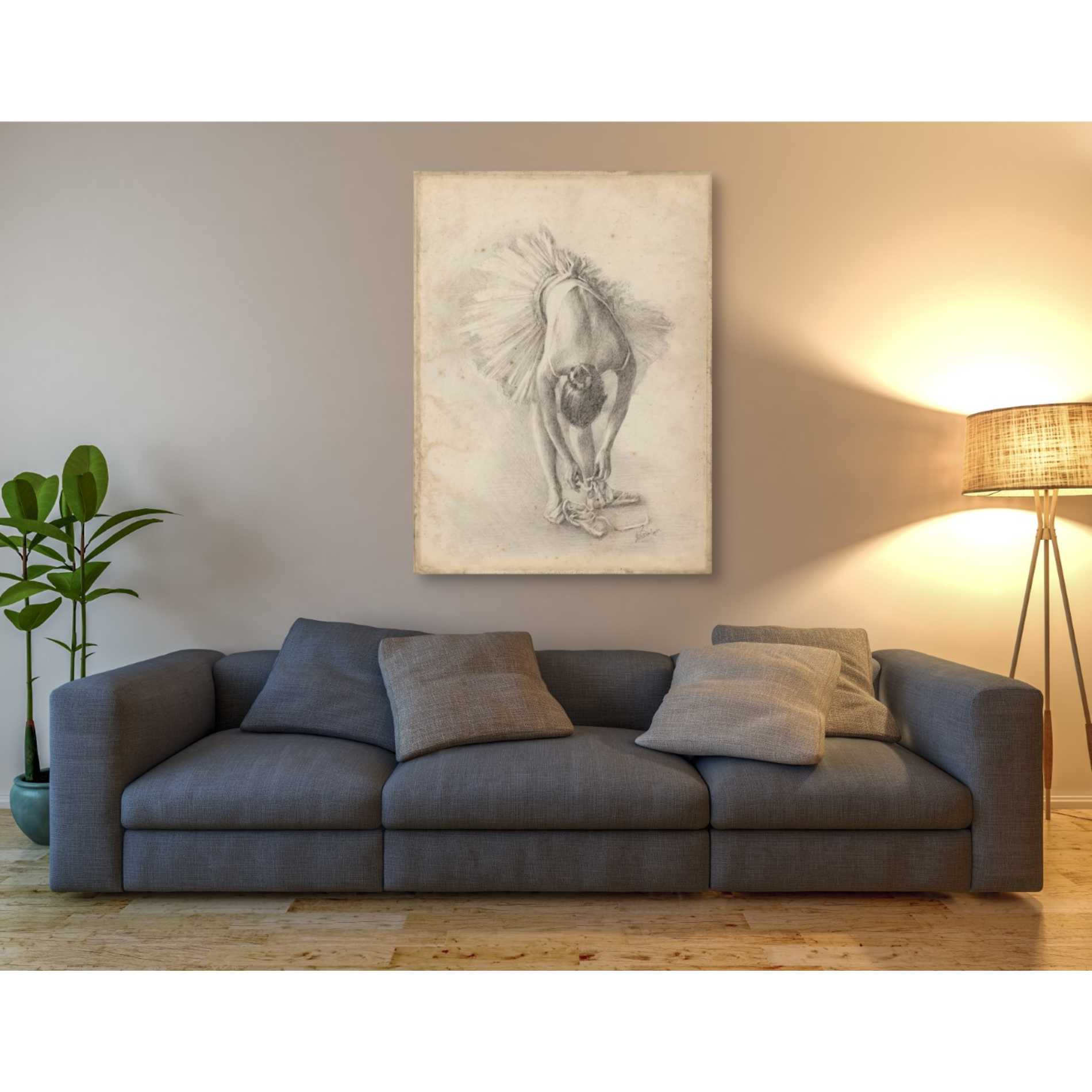 'Antique Ballerina Study I' by Ethan Harper Canvas Wall Art,40 x 54