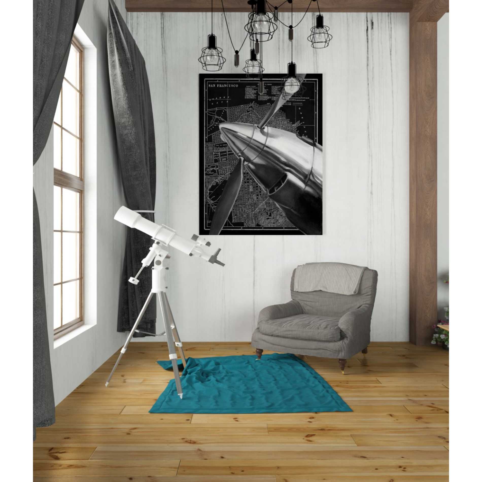 'Vintage Plane II' by Ethan Harper Canvas Wall Art,40 x 54