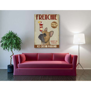 'French Bulldog Ice Cream,' by Fab Funky, Giclee Canvas Wall Art