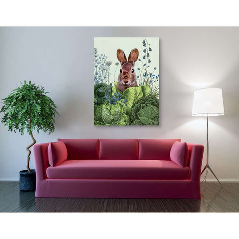 Image of 'Cabbage Patch Rabbit 6 ' by Fab Funky, Giclee Canvas Wall Art