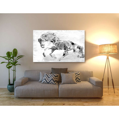 Image of 'Beautiful Floral Horse 1-4' by Irena Orlov, Canvas Wall Art,54 x 40