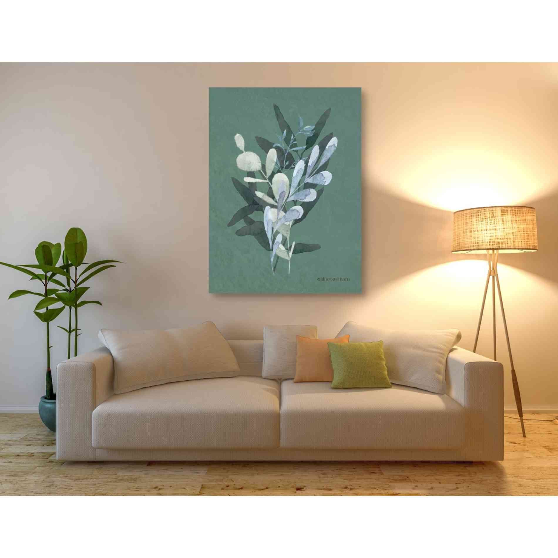 'Watercolor Greenery Series Dark II' by Bluebird Barn, Canvas Wall Art,40 x 54