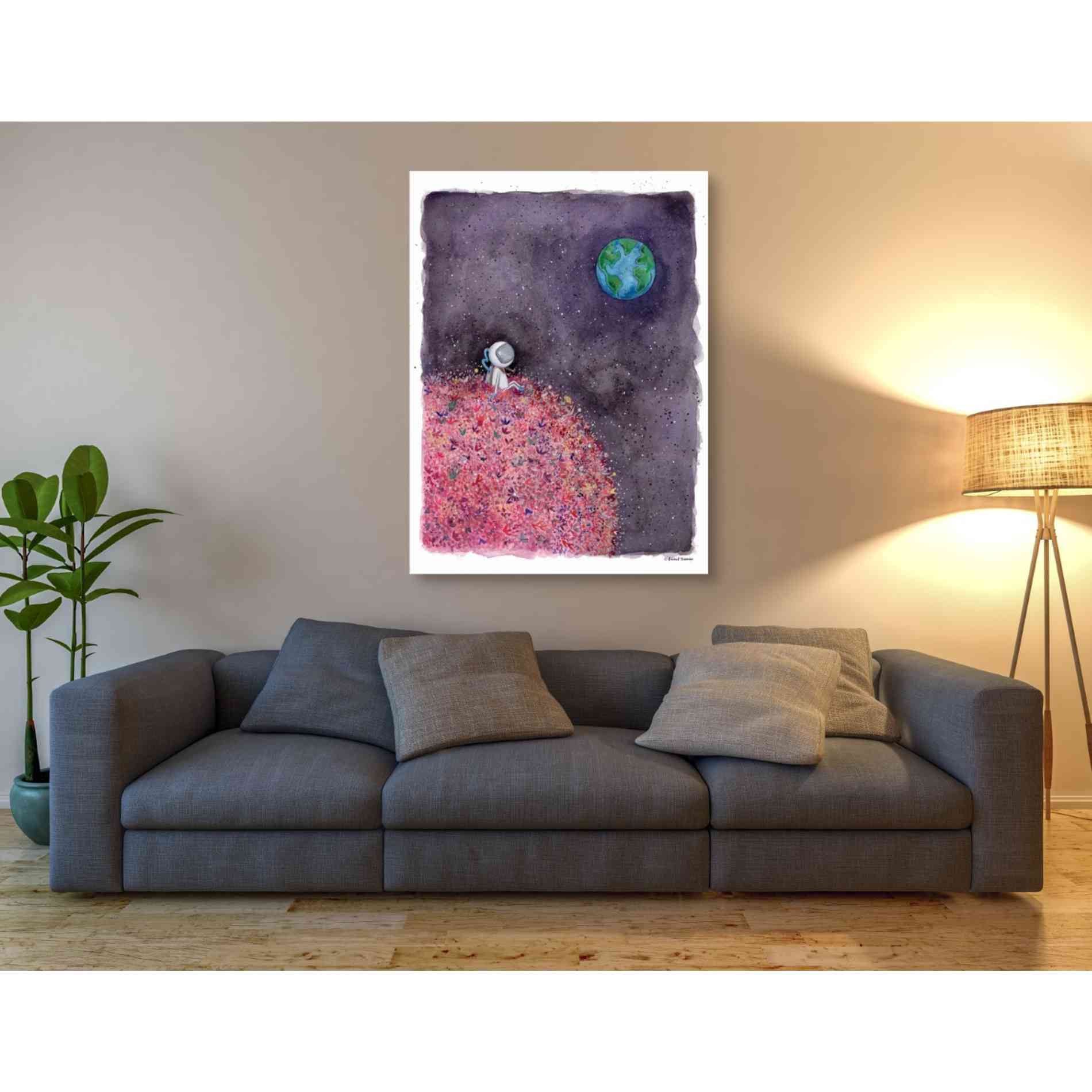 'Sitting on a Flower Moon' by Rachel Nieman, Canvas Wall Art,40 x 54