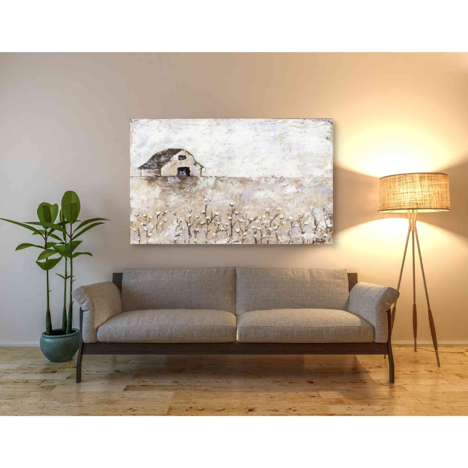 'Cotton Farms' by Britt Hallowell, Canvas Wall Art,54 x 40