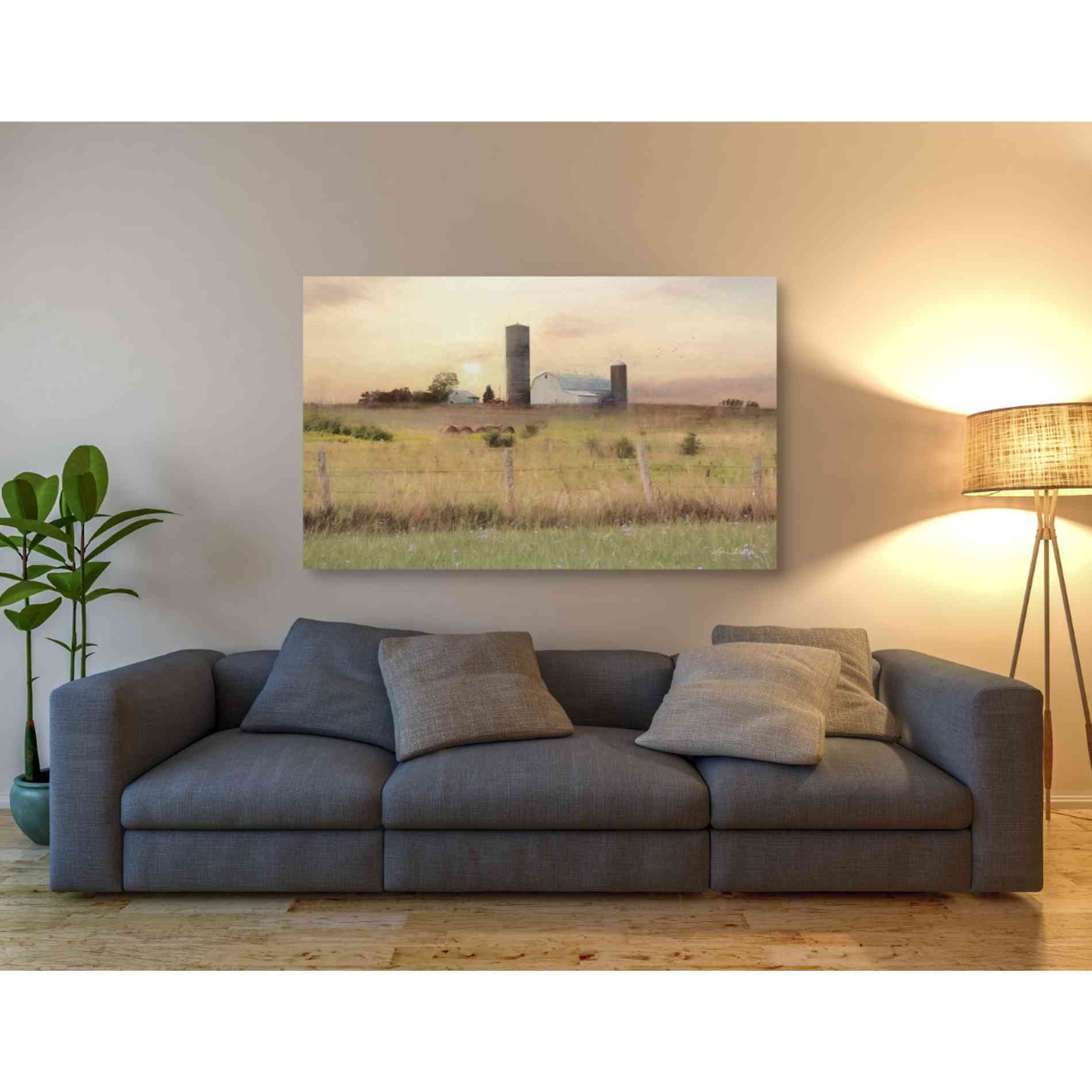 'Sunset at the Dexter Farm' by Lori Deiter, Canvas Wall Art,54 x 40