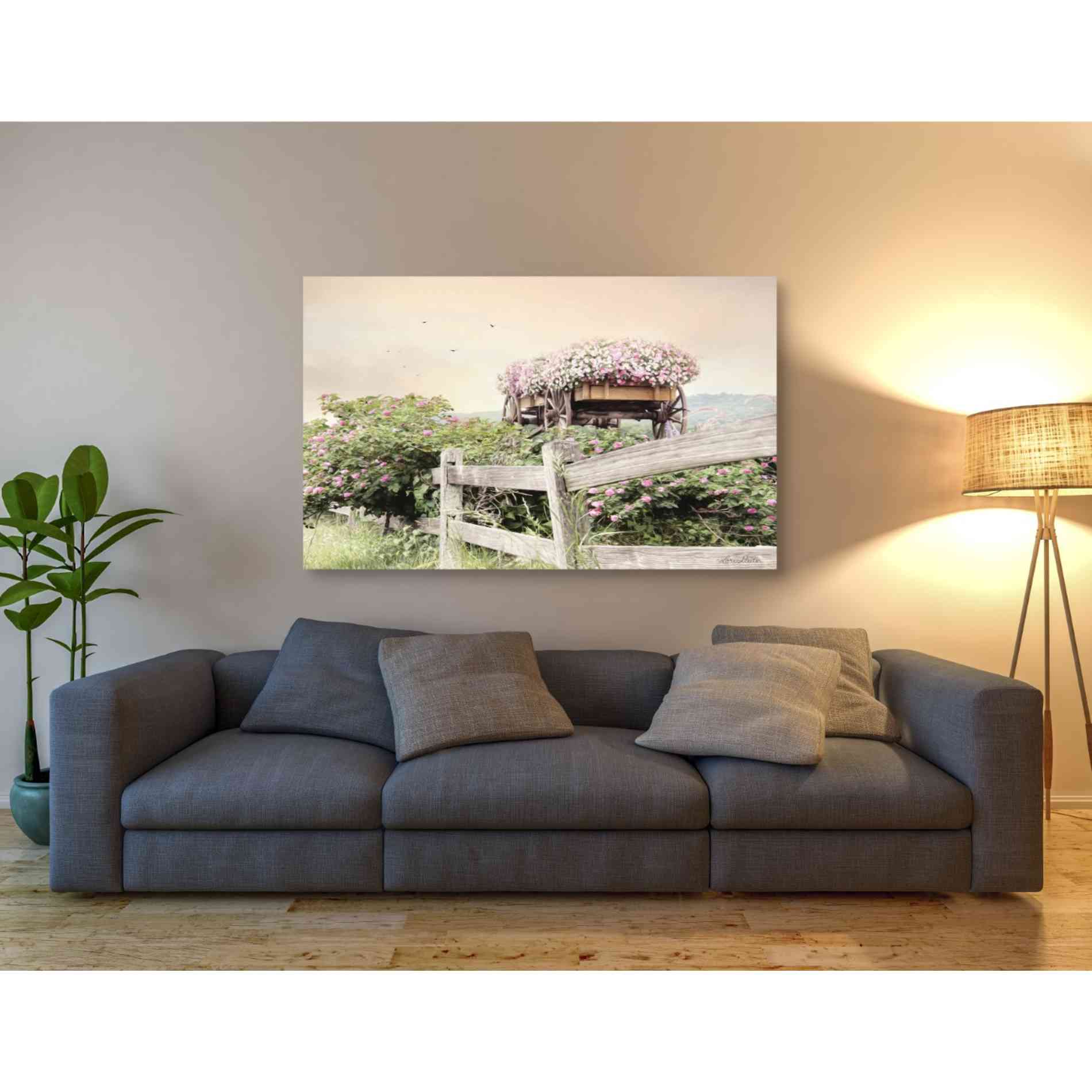 'Flower Wagon' by Lori Deiter, Canvas Wall Art,54 x 40