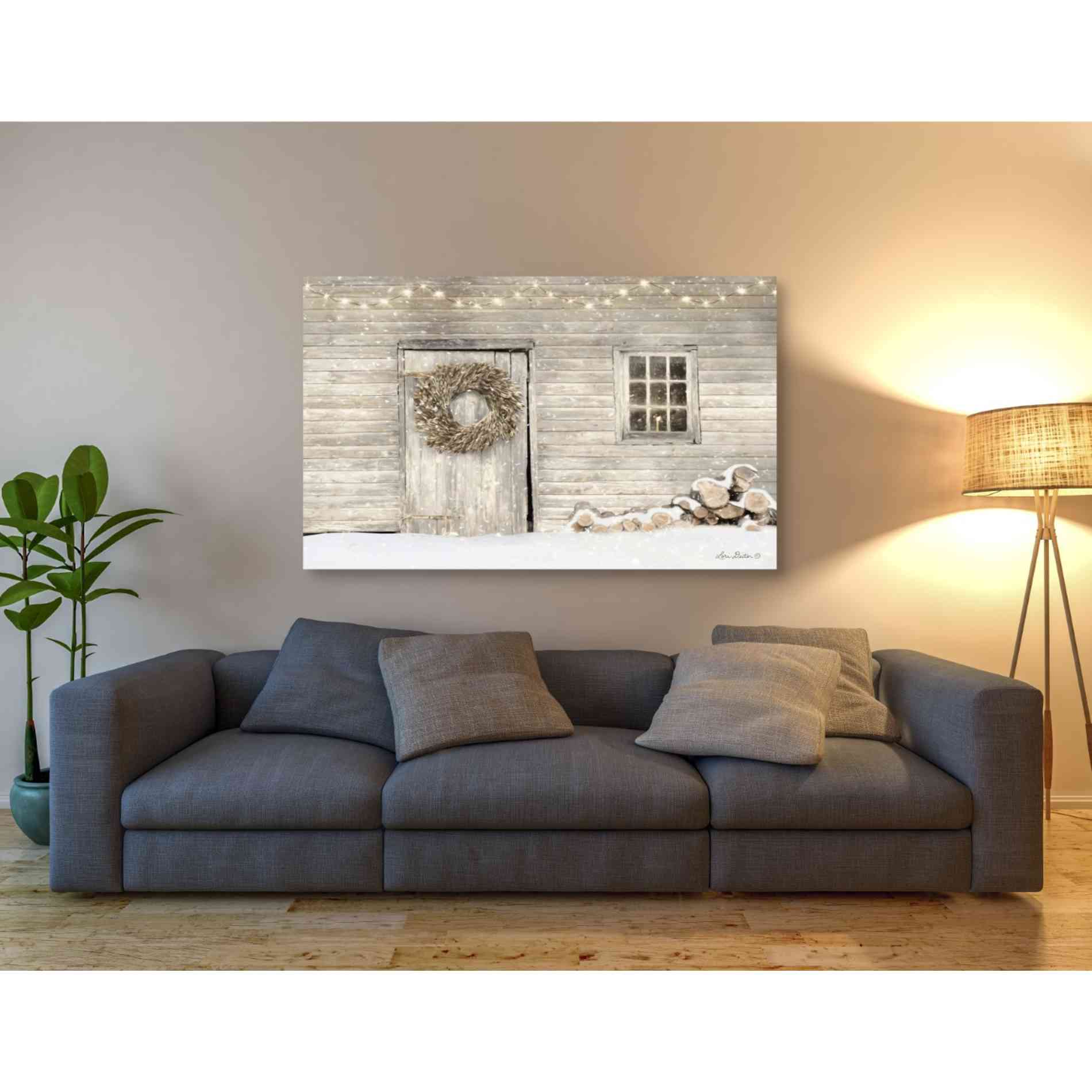 'Old Farm Christmas' by Lori Deiter, Canvas Wall Art,54 x 40