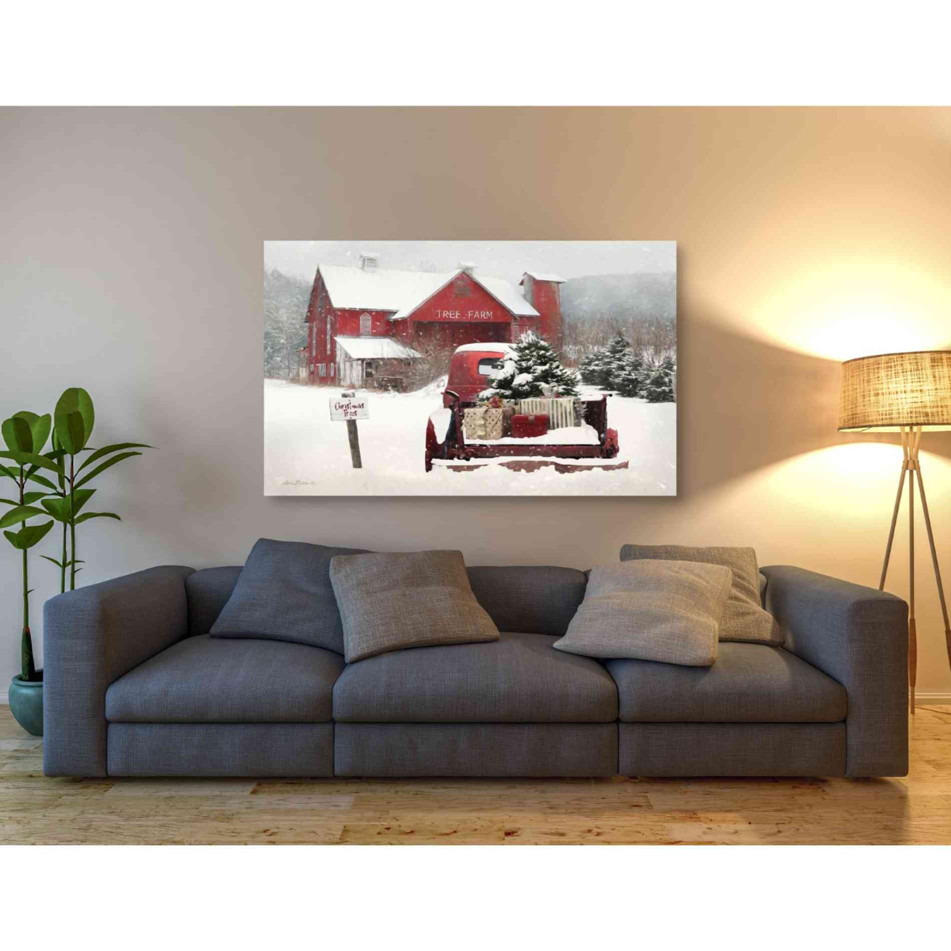 'Tree Farm Christmas' by Lori Deiter, Canvas Wall Art,54 x 40