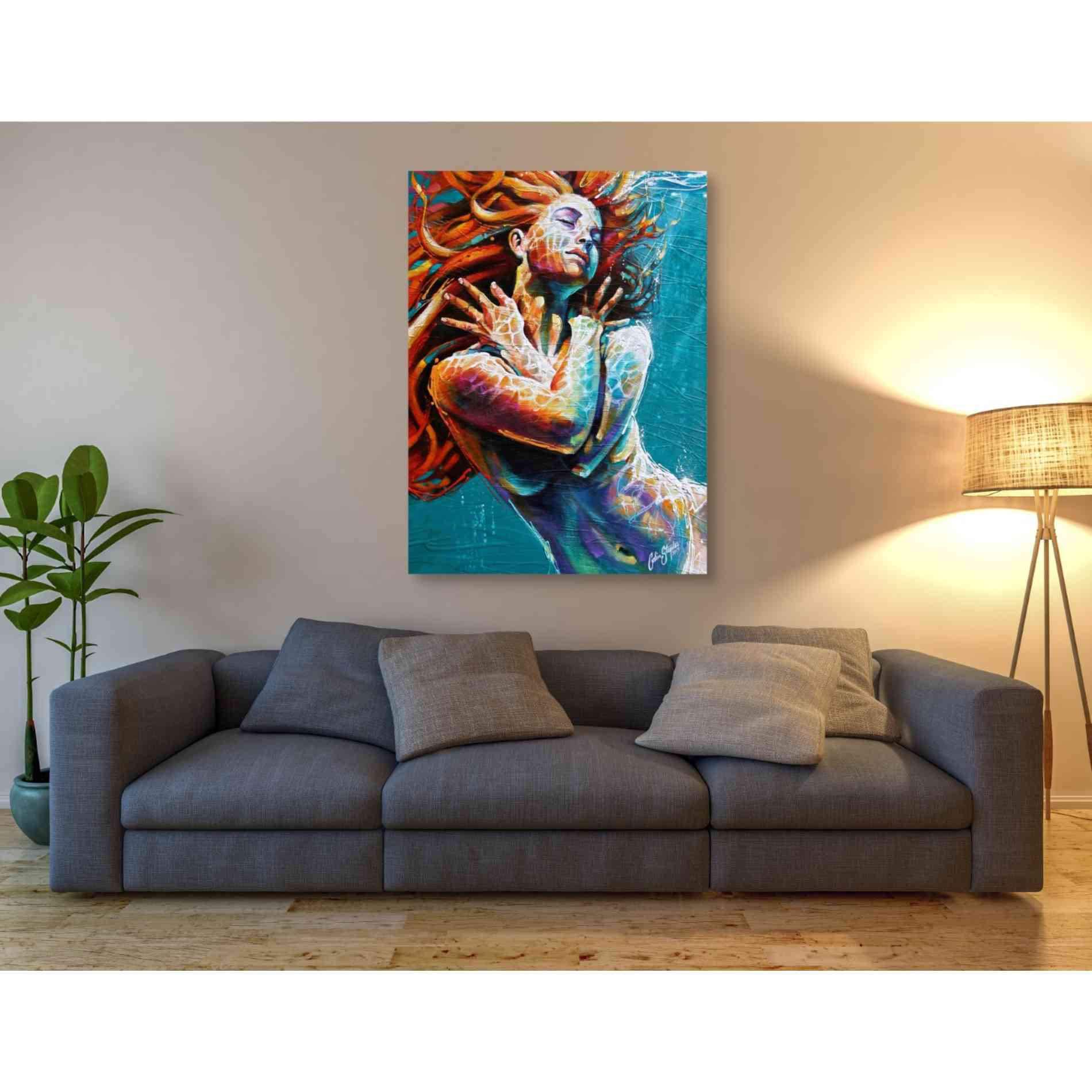 'Floating in Color' by Colin John Staples, Giclee Canvas Wall Art