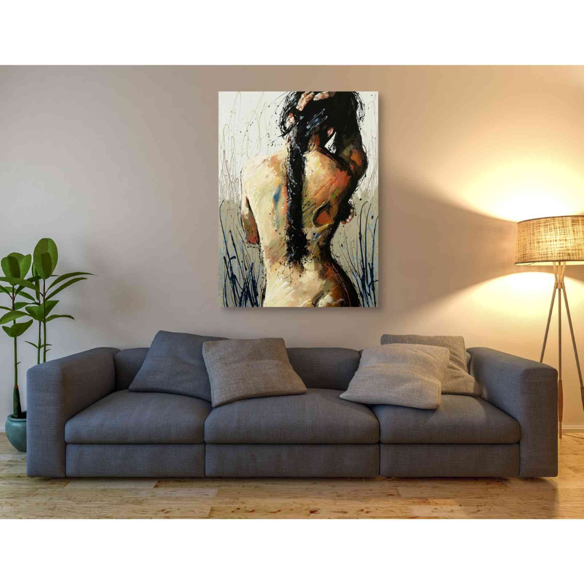 'Mother Ganges' by Colin John Staples, Giclee Canvas Wall Art