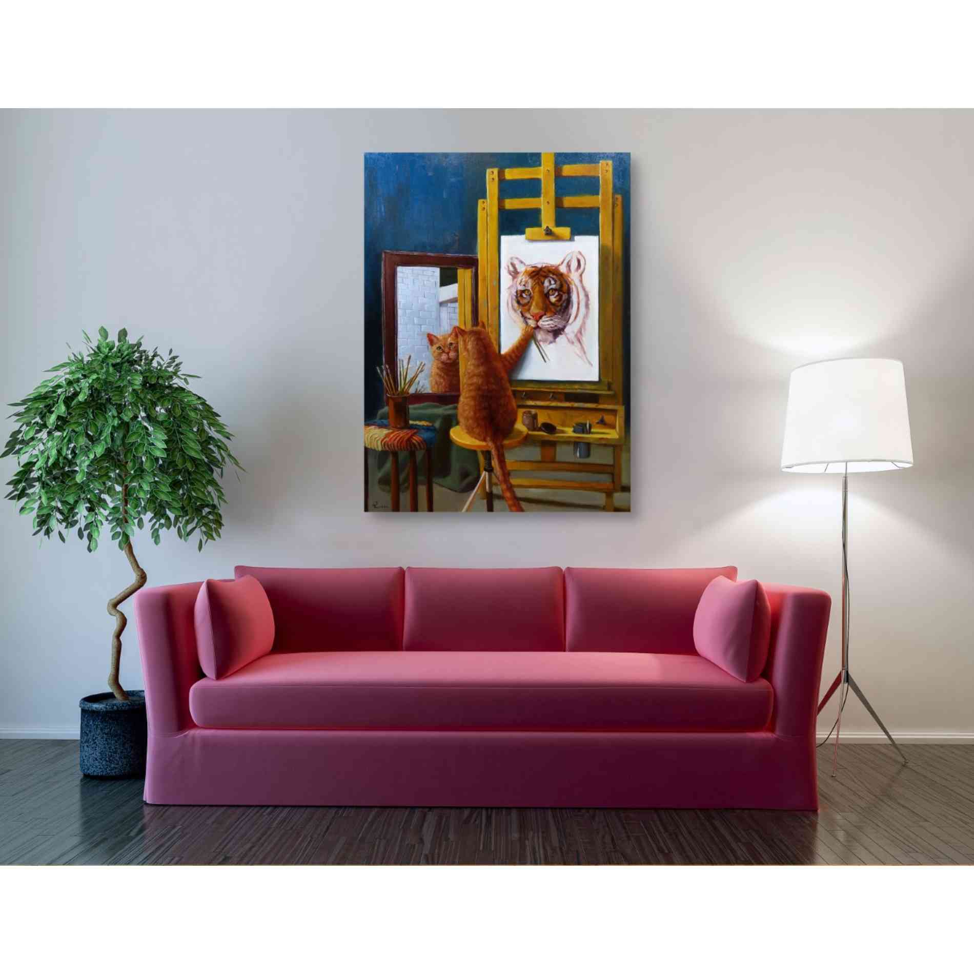 'Norman Catwell' by Lucia Heffernan, Canvas Wall Art,40 x 54