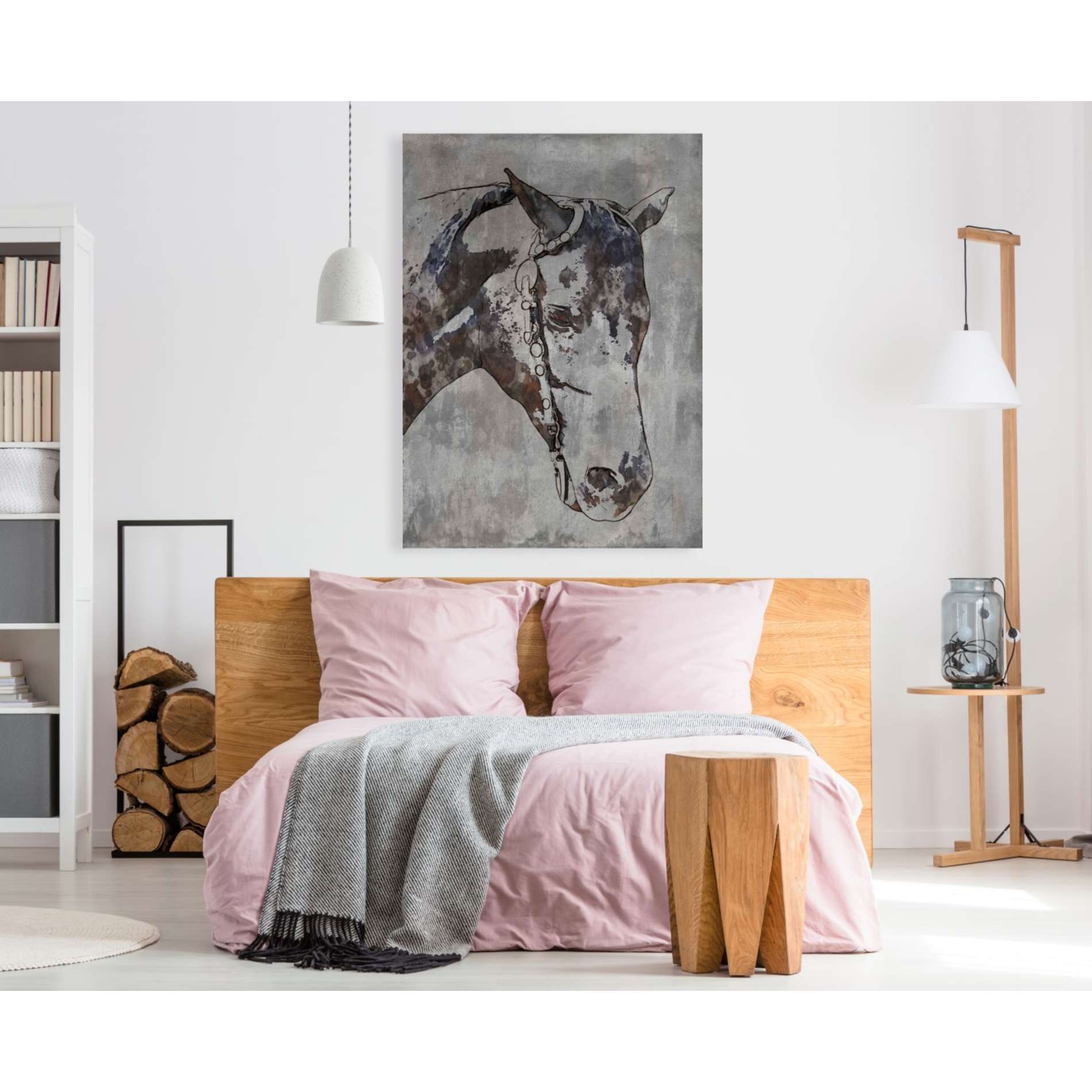 'Morgan Horse-Black Beauty 6' by Irena Orlov, Canvas Wall Art,40 x 60