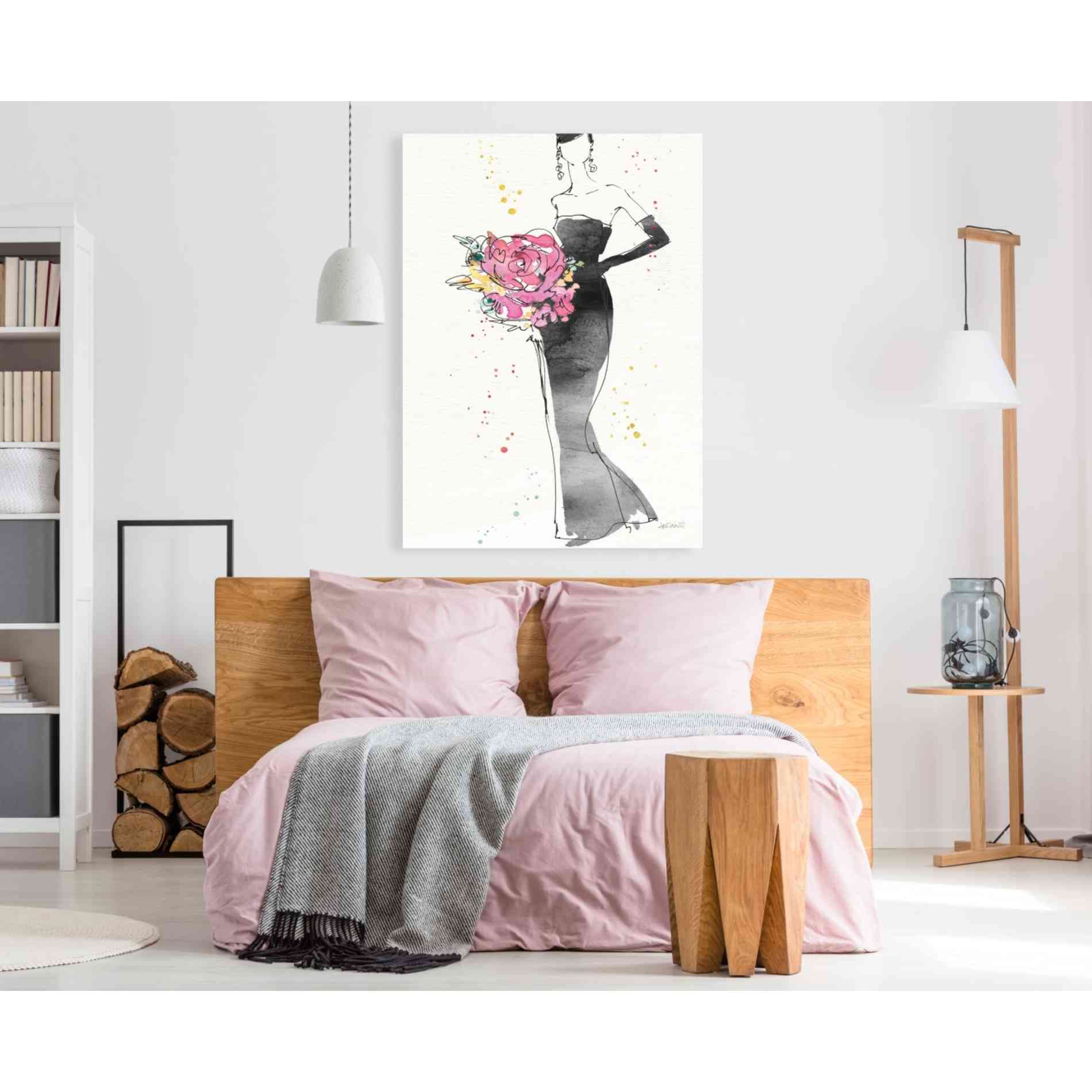 'Floral Fashion III' by Anne Tavoletti, Canvas Wall Art,40 x 60