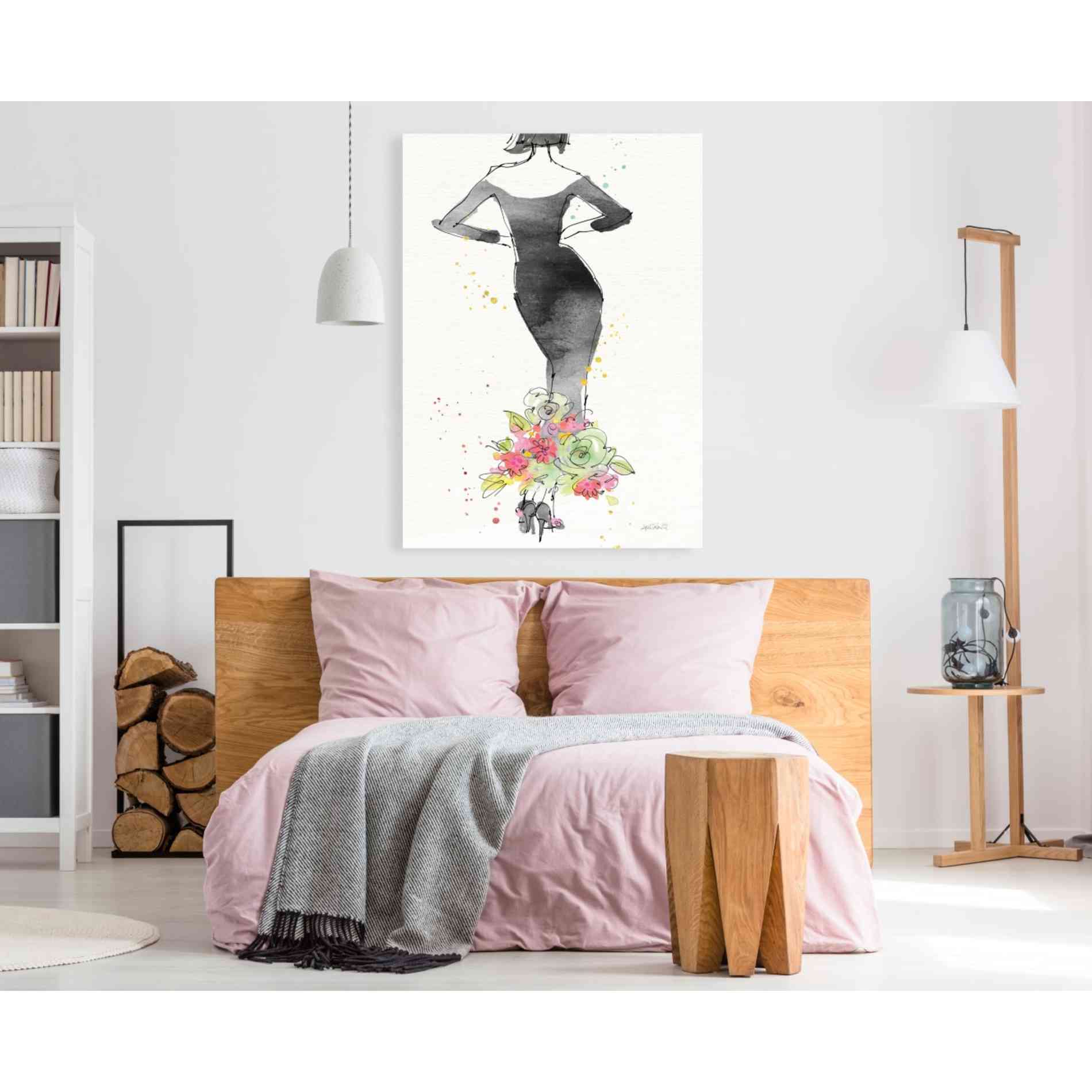 'Floral Fashion I' by Anne Tavoletti, Canvas Wall Art,40 x 60