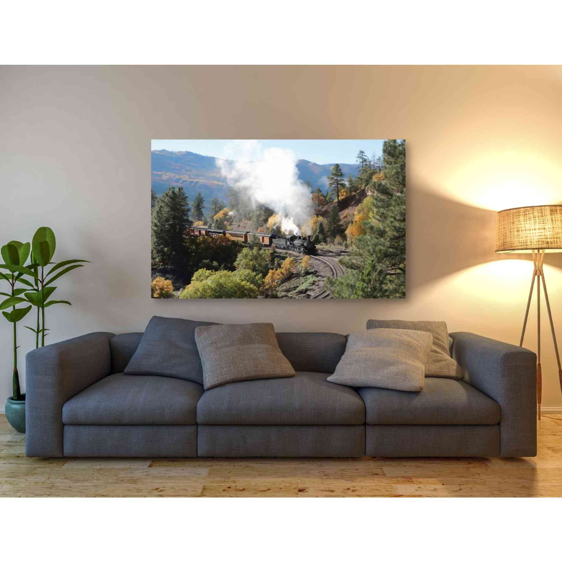 'Durango Silverton Train IV' by Lori Deiter, Canvas Wall Art,60 x 40