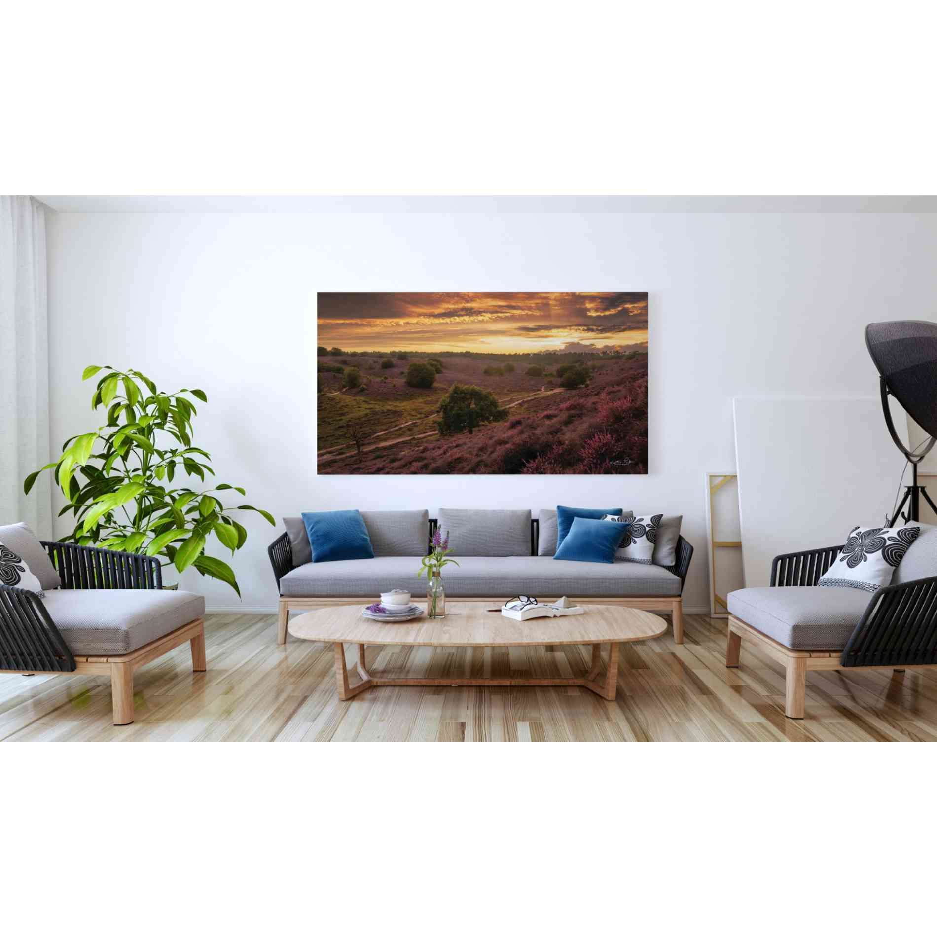 'Just a Sunset in the Netherlands' by Martin Podt, Canvas Wall Art,60 x 40