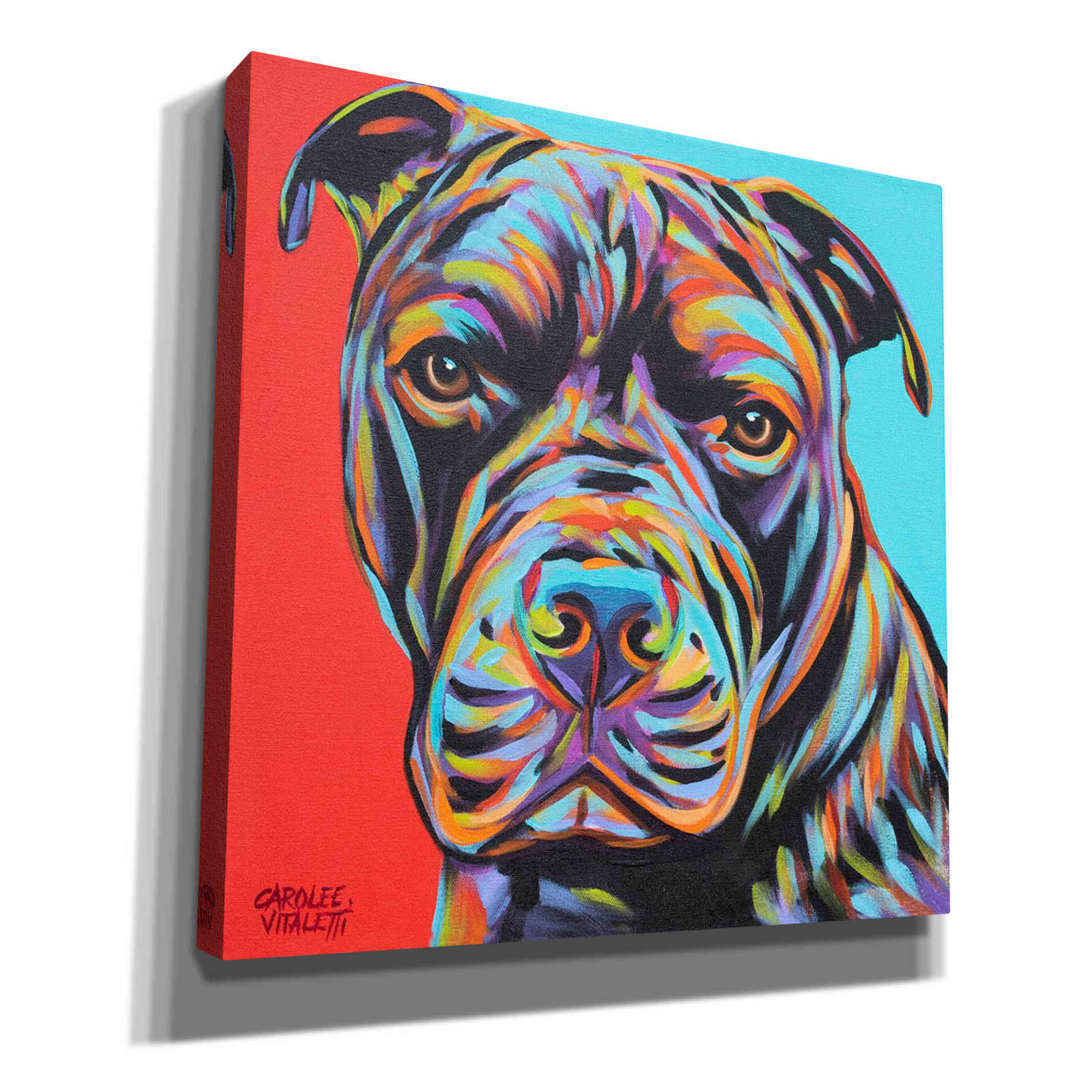 'Canine Buddy III' by Carolee Vitaletti, Giclee Canvas Wall Art