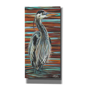 'Watchful Heron I' by Carolee Vitaletti, Giclee Canvas Wall Art