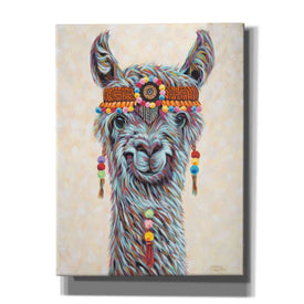 'Hippie Llama I' by Carolee Vitaletti, Giclee Canvas Wall Art