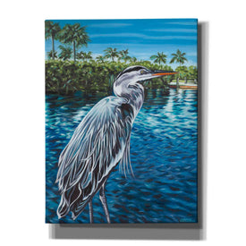 'Peaceful Heron I' by Carolee Vitaletti, Giclee Canvas Wall Art