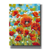 'Vivid Poppies I' by Carolee Vitaletti, Giclee Canvas Wall Art