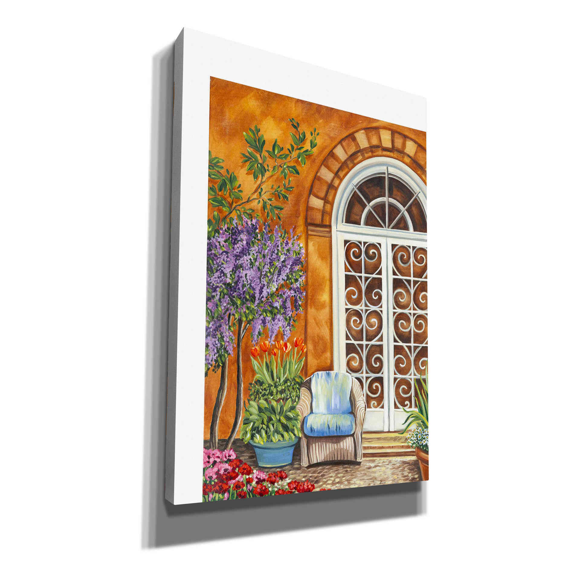 'Tuscan Veranda I' by Carolee Vitaletti, Giclee Canvas Wall Art