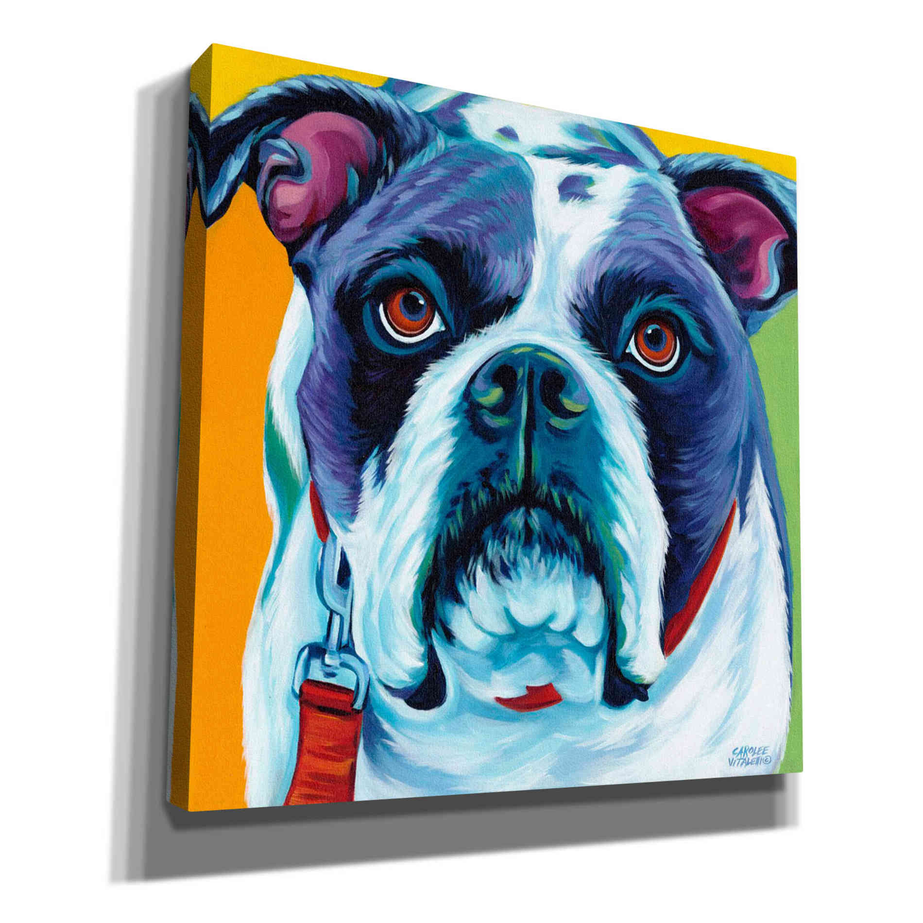 'Cute Pups II' by Carolee Vitaletti Giclee Canvas Wall Art