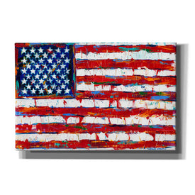 'Dramatic Stars & Stripes' by Carolee Vitaletti Giclee Canvas Wall Art