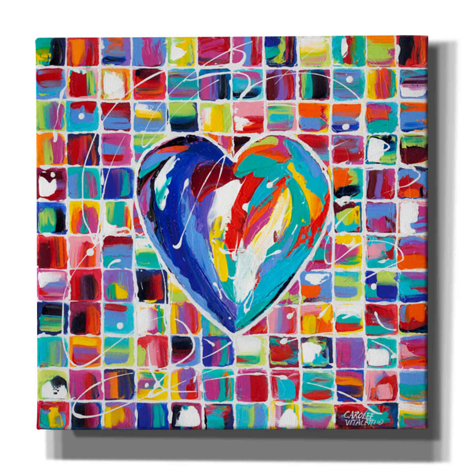 'Hearts of a Different Color I' by Carolee Vitaletti Giclee Canvas Wall Art