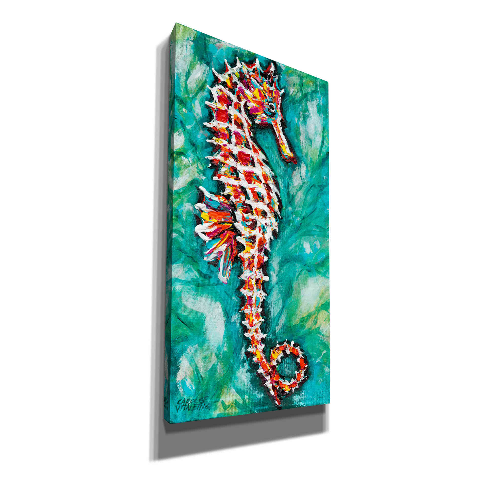 'Radiant Seahorse I' by Carolee Vitaletti Giclee Canvas Wall Art