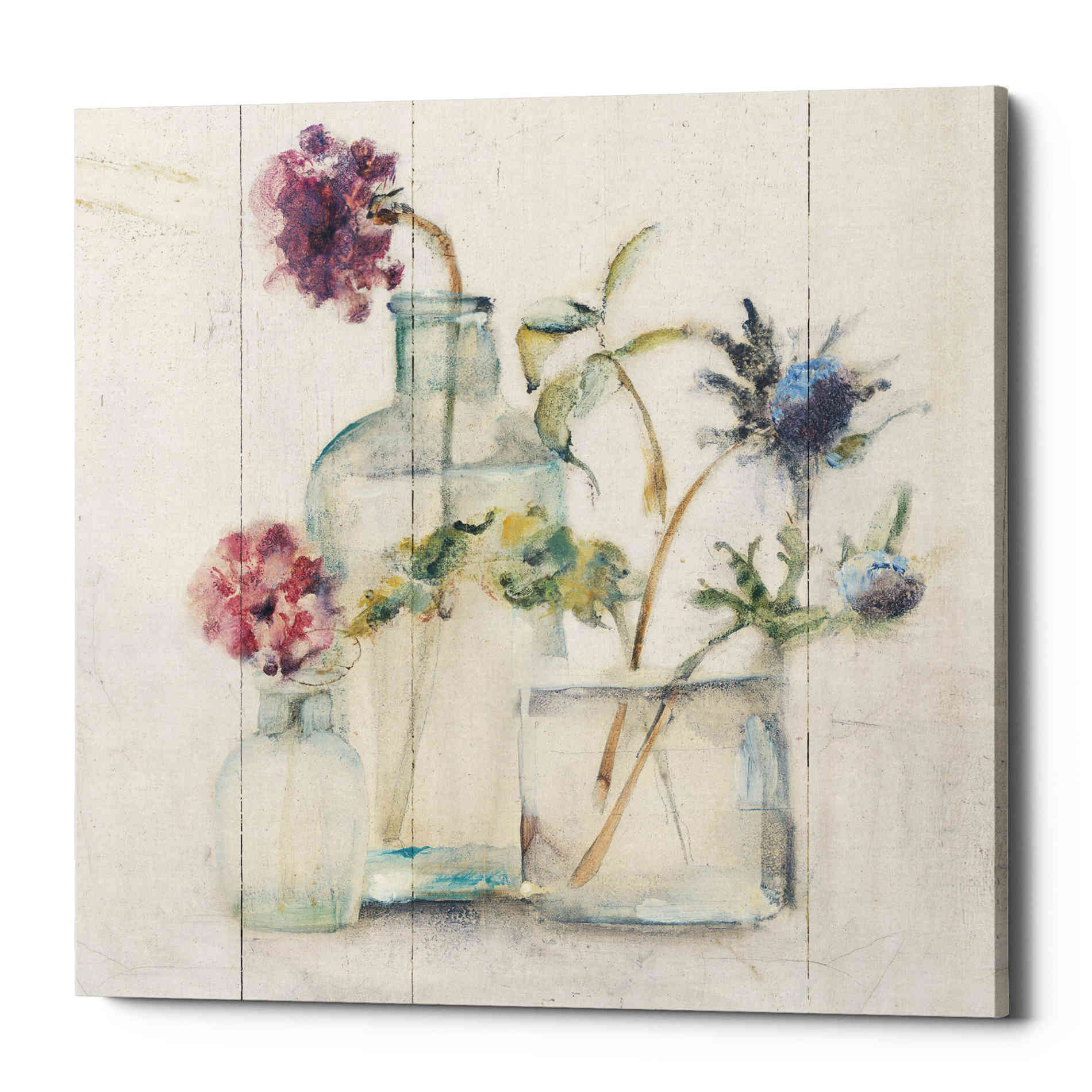 'Blossoms on Birch II' by Cheri Blum, Canvas Wall Art