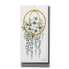 'Gold Geometric Circle & Ivy' by Cindy Jacobs, Canvas Wall Art,Size 2 Portrait