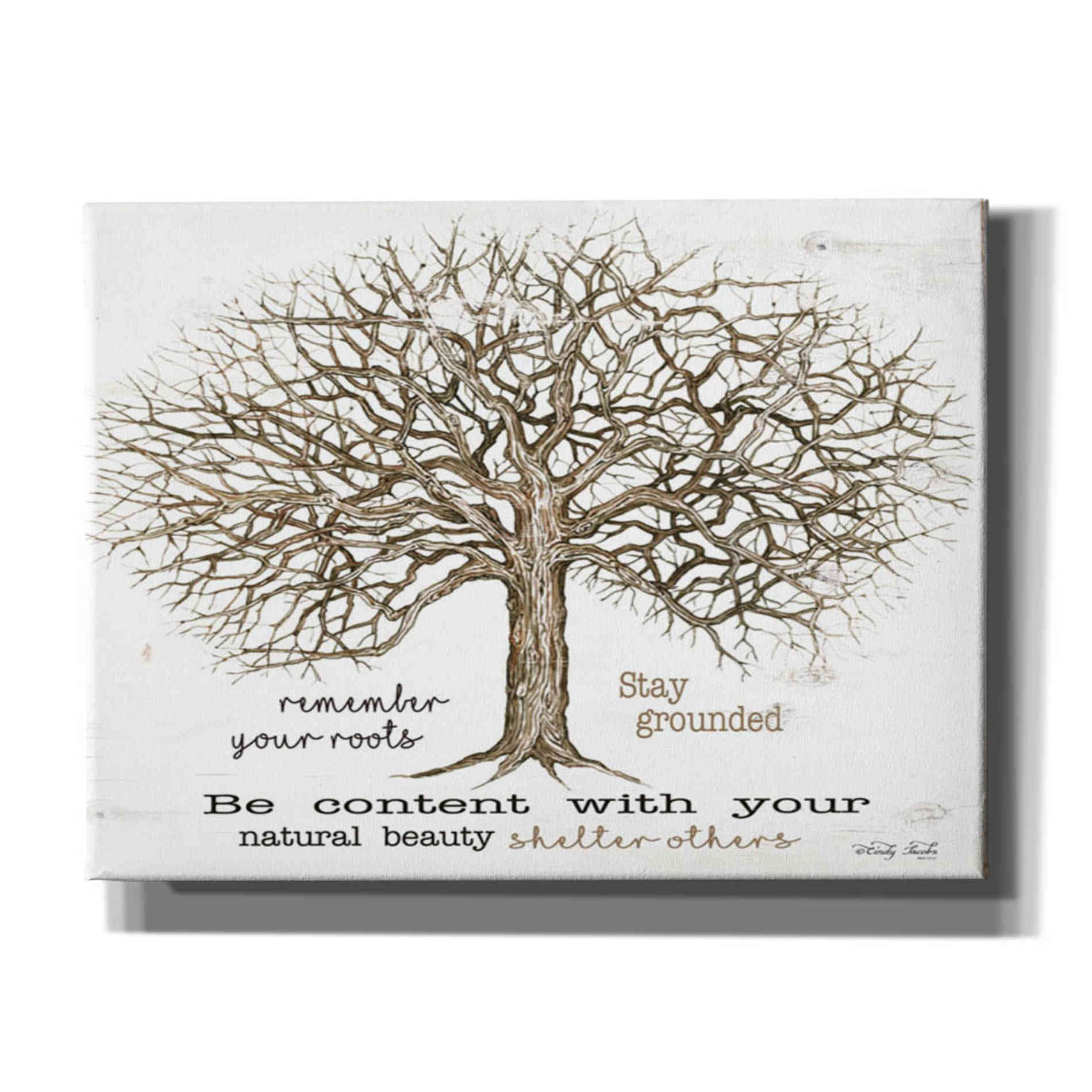 'Remember Our Roots' by Cindy Jacobs, Canvas Wall Art,Size C Landscape