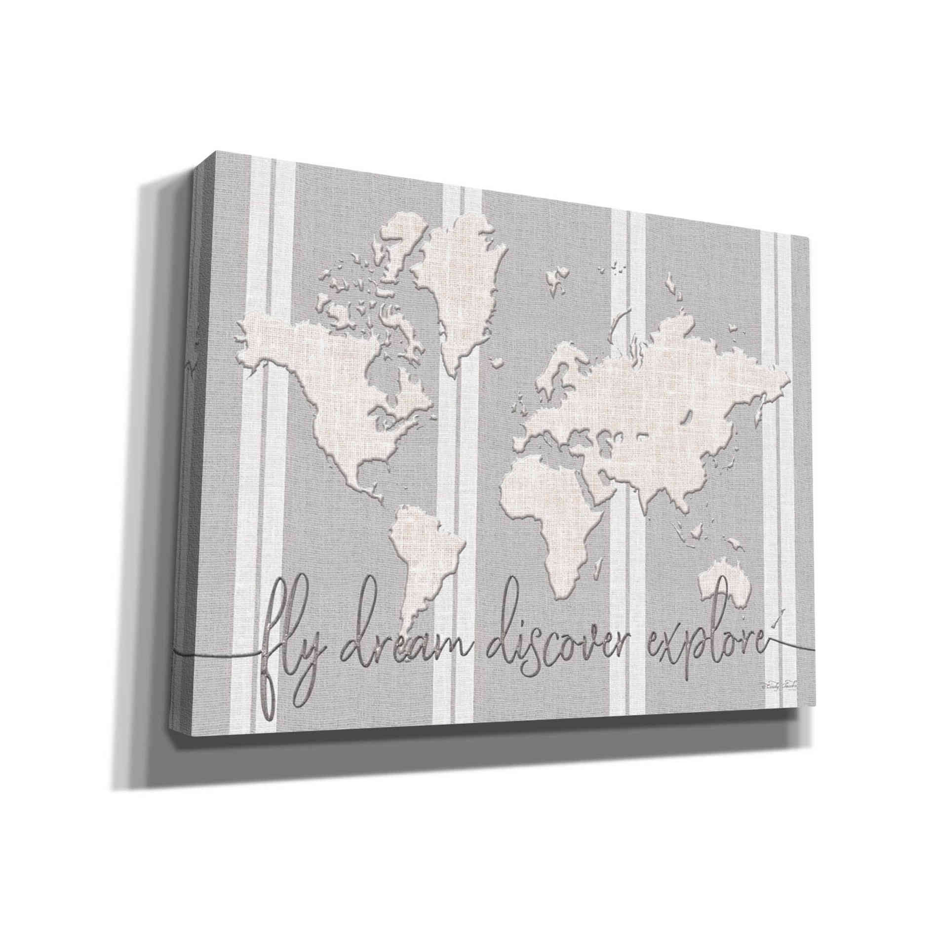 'Fly Dream Discover Explore' by Cindy Jacobs, Canvas Wall Art,Size C Landscape
