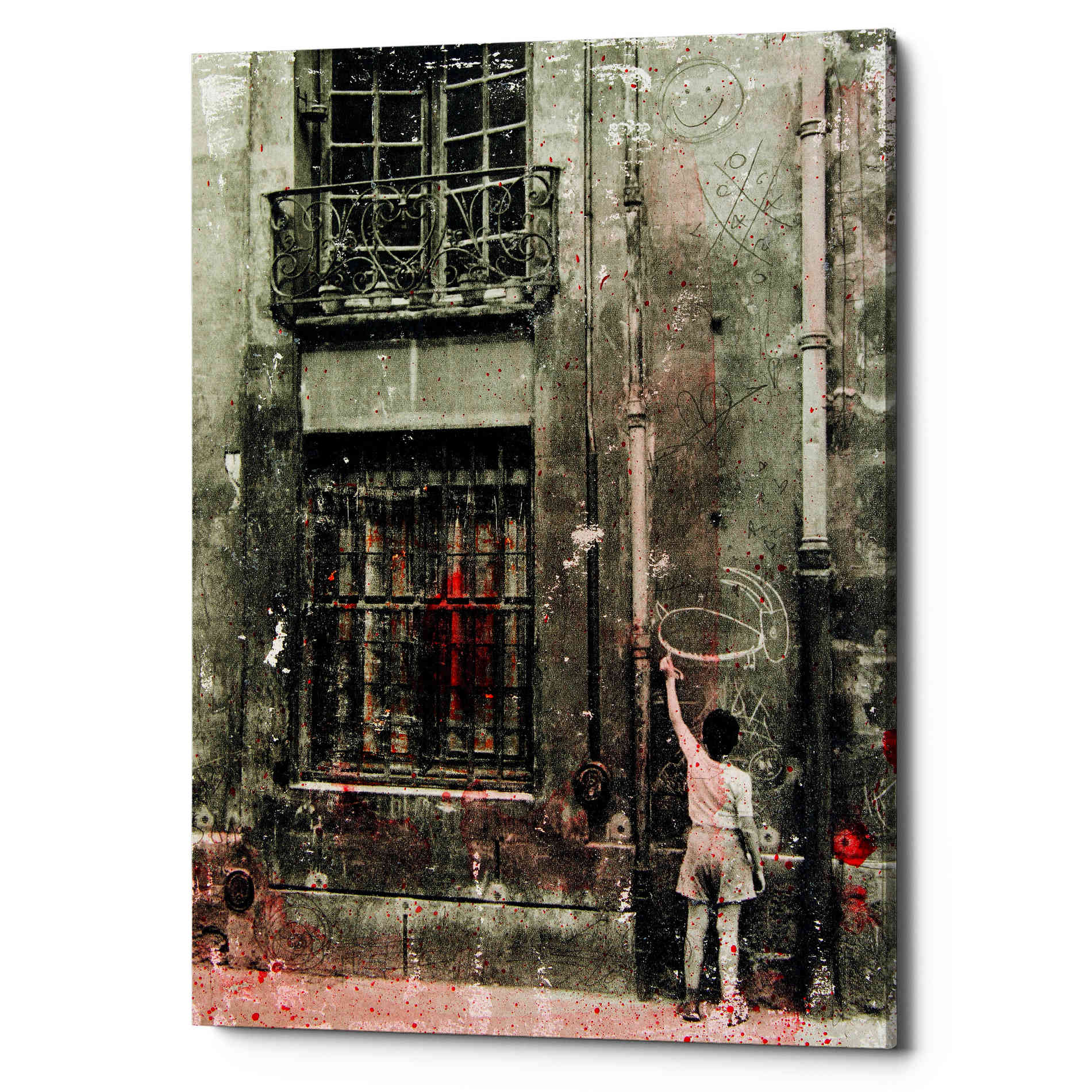 'FIRST GRAFFITI' by DB Waterman, Giclee Canvas Wall Art
