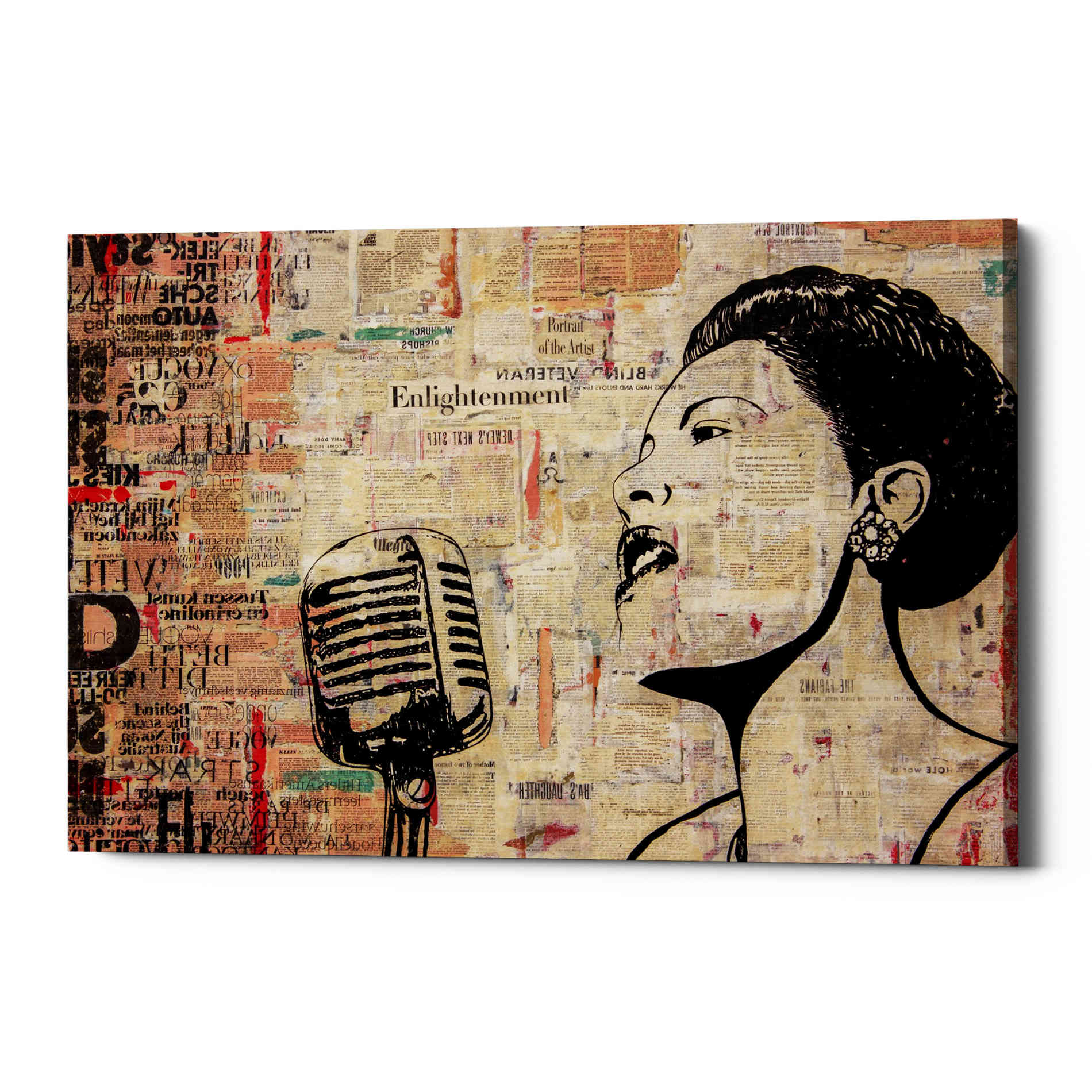 'LADY DAY' by DB Waterman, Giclee Canvas Wall Art