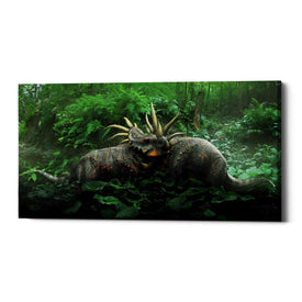 'Dueling Styracosaurus' Canvas Wall Art
