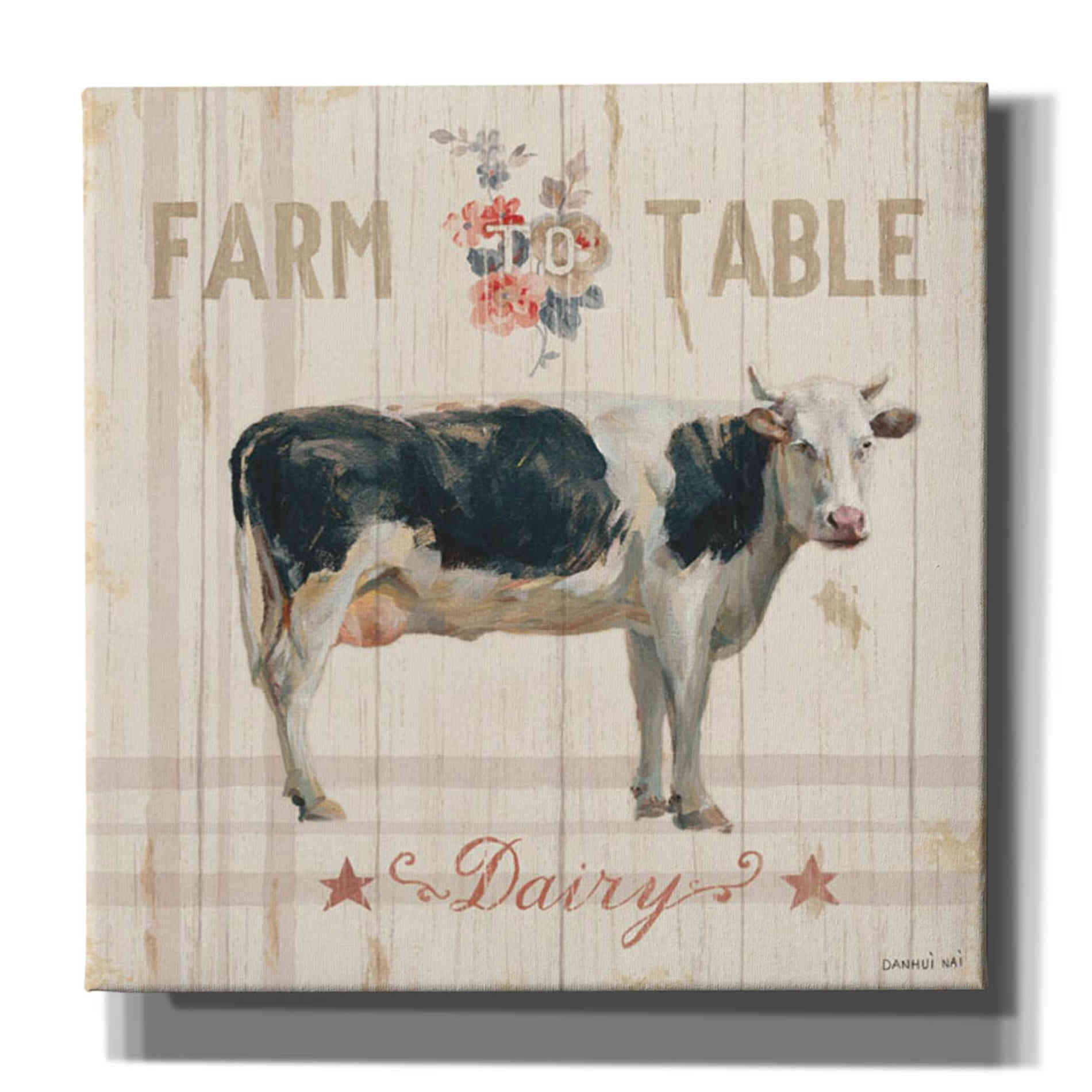 'Farm Patchwork V' by Danhui Nai, Canvas Wall Art,Size 1 Sqaure