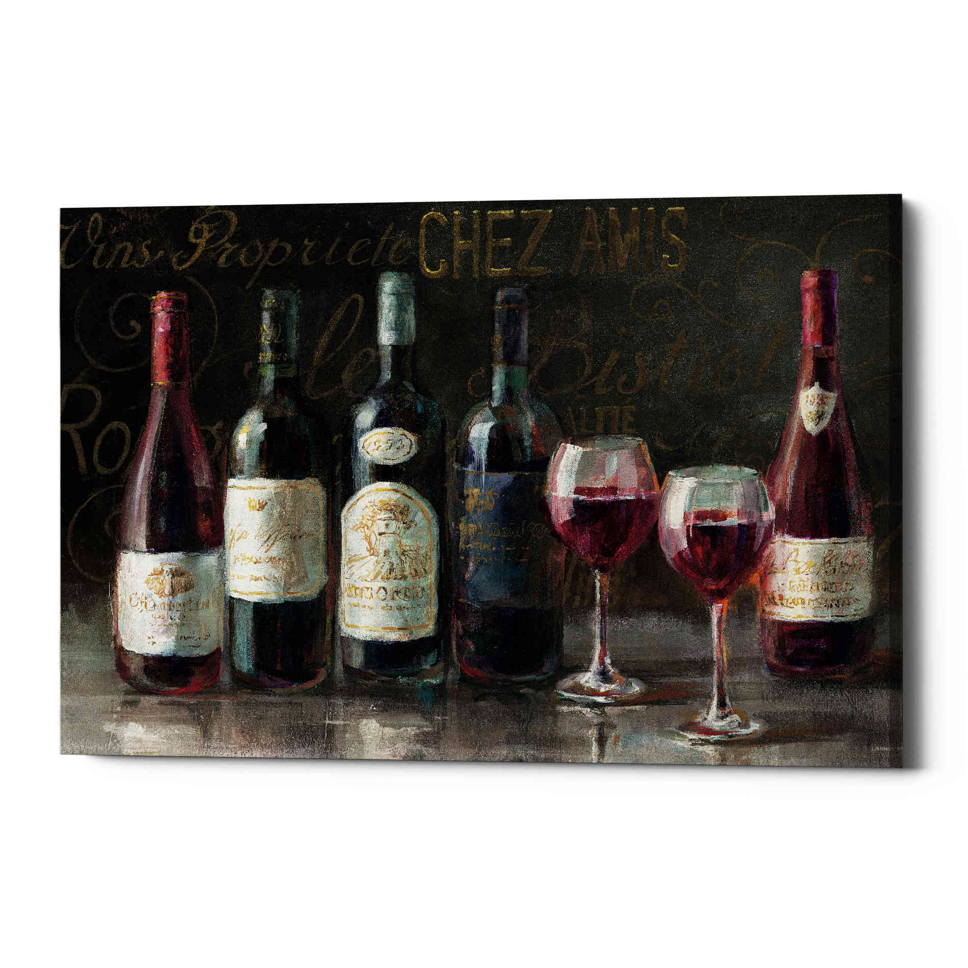 'Bistro Reds v.2 Crop' by Danhui Nai, Canvas Wall Art