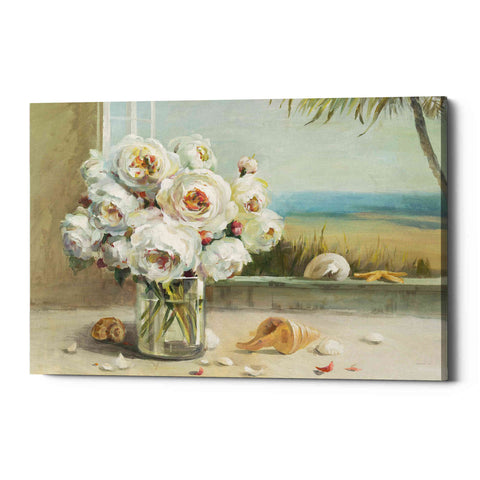 Image of 'Coastal Roses v.2' by Danhui Nai, Canvas Wall Art