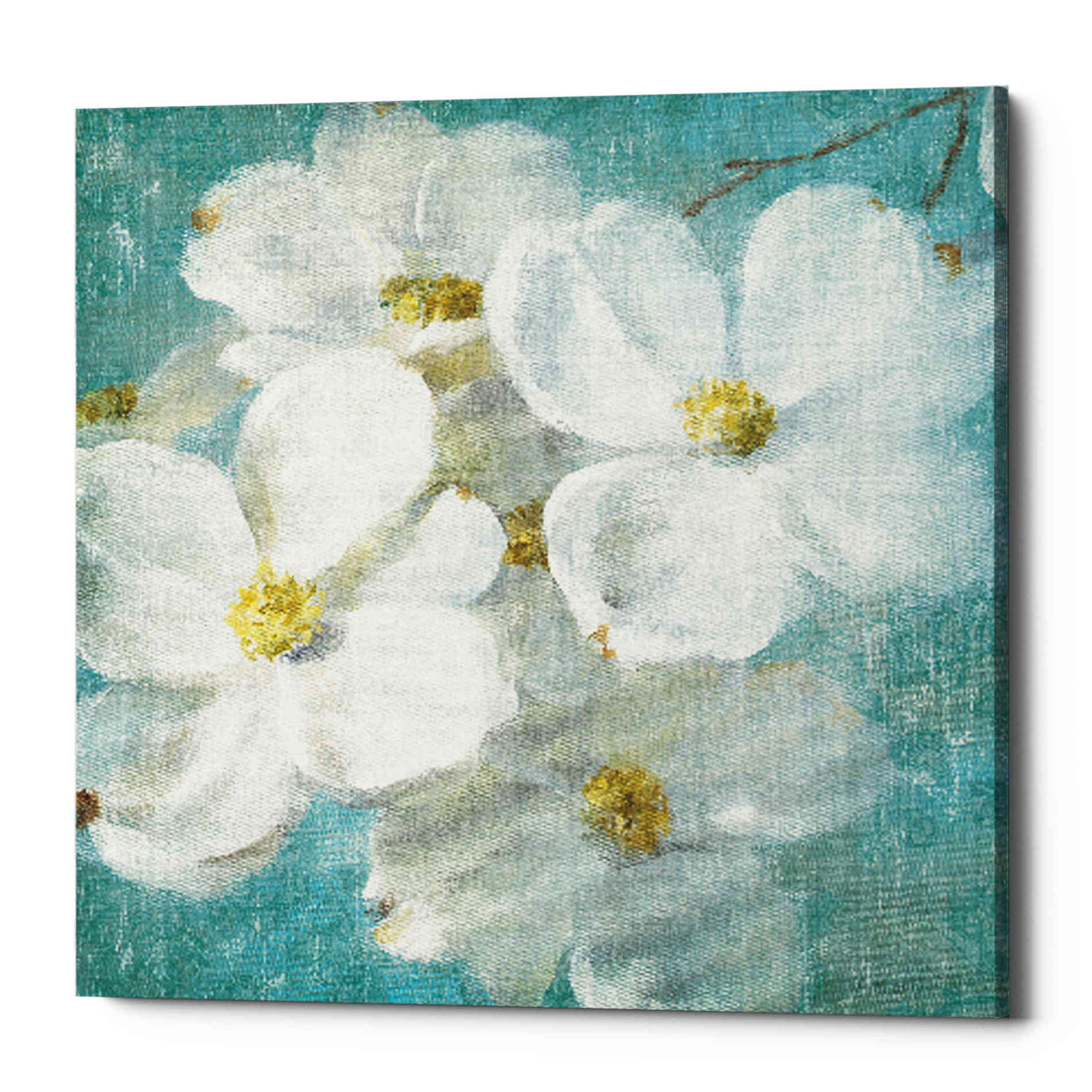'Indiness Blossom Square Vintage II' by Danhui Nai, Canvas Wall Art